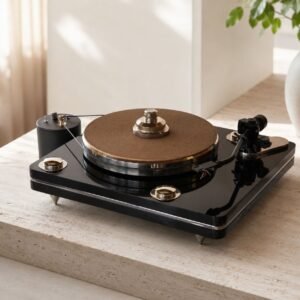 plato giradiscos artesanal de alta masa – excelente oportunidad
